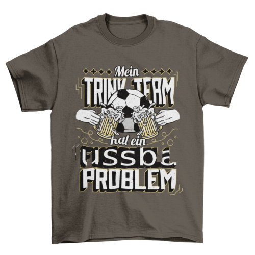 Football team beer t-shirt